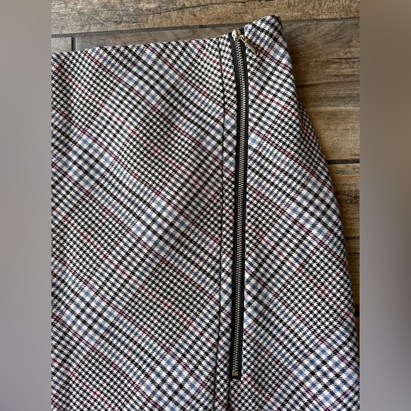 White House Black Market Women's Skirt Plaid Multicolor Size 14 - Picture 6 of 10